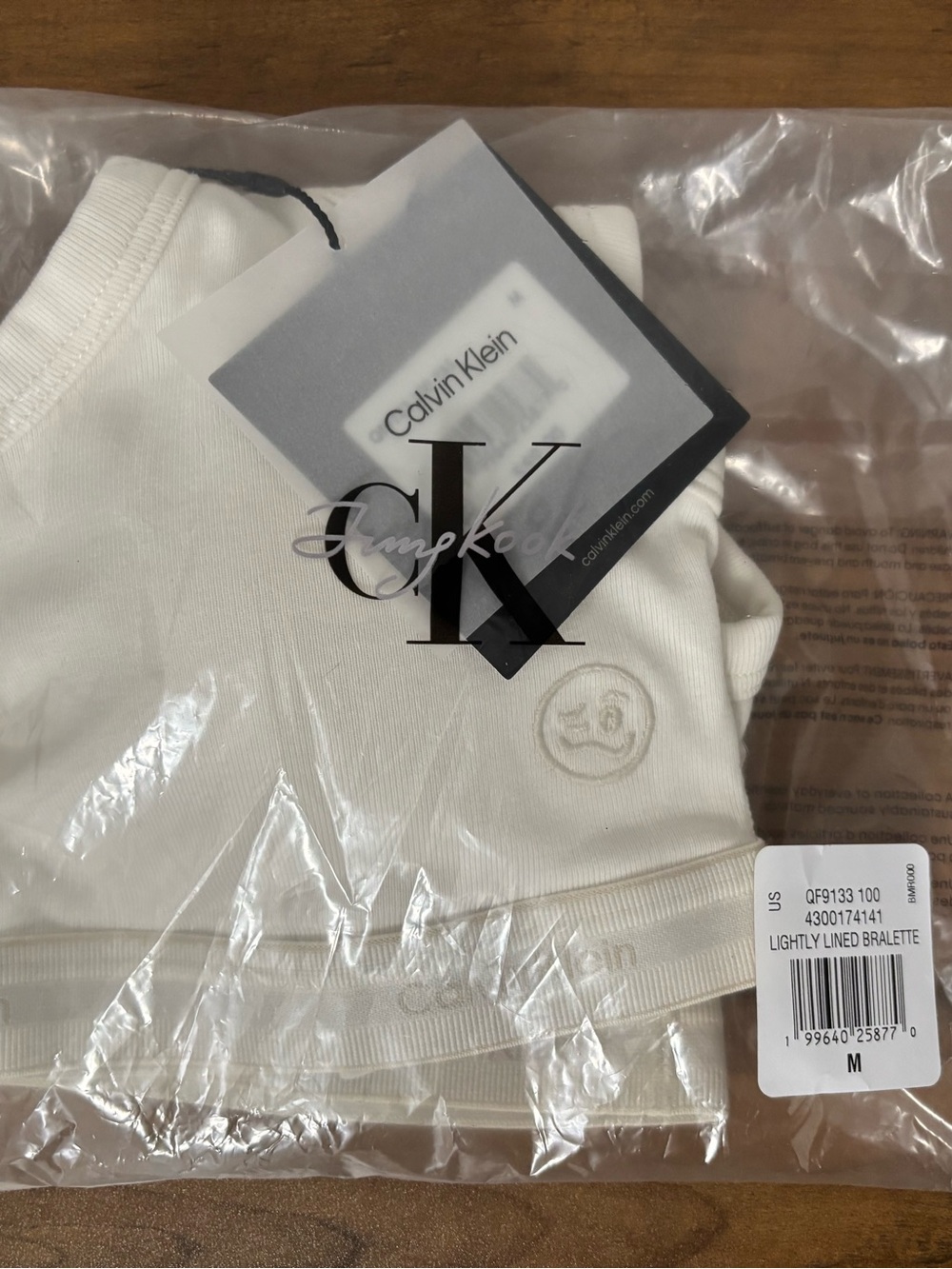 Jung Kook For Calvin Klein Heritage Cotton Lightly Lined Bralette